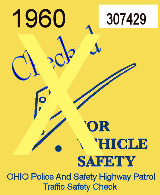 (image for) 1960 Ohio Safety Inspection Sticker